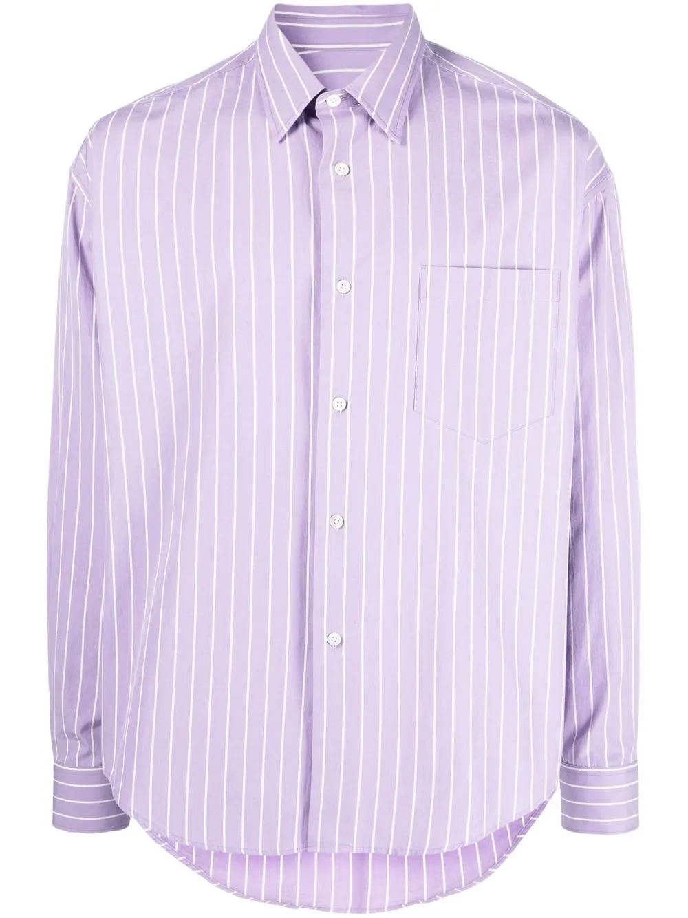 

AMI Paris camisa a rayas diplomáticas - Morado