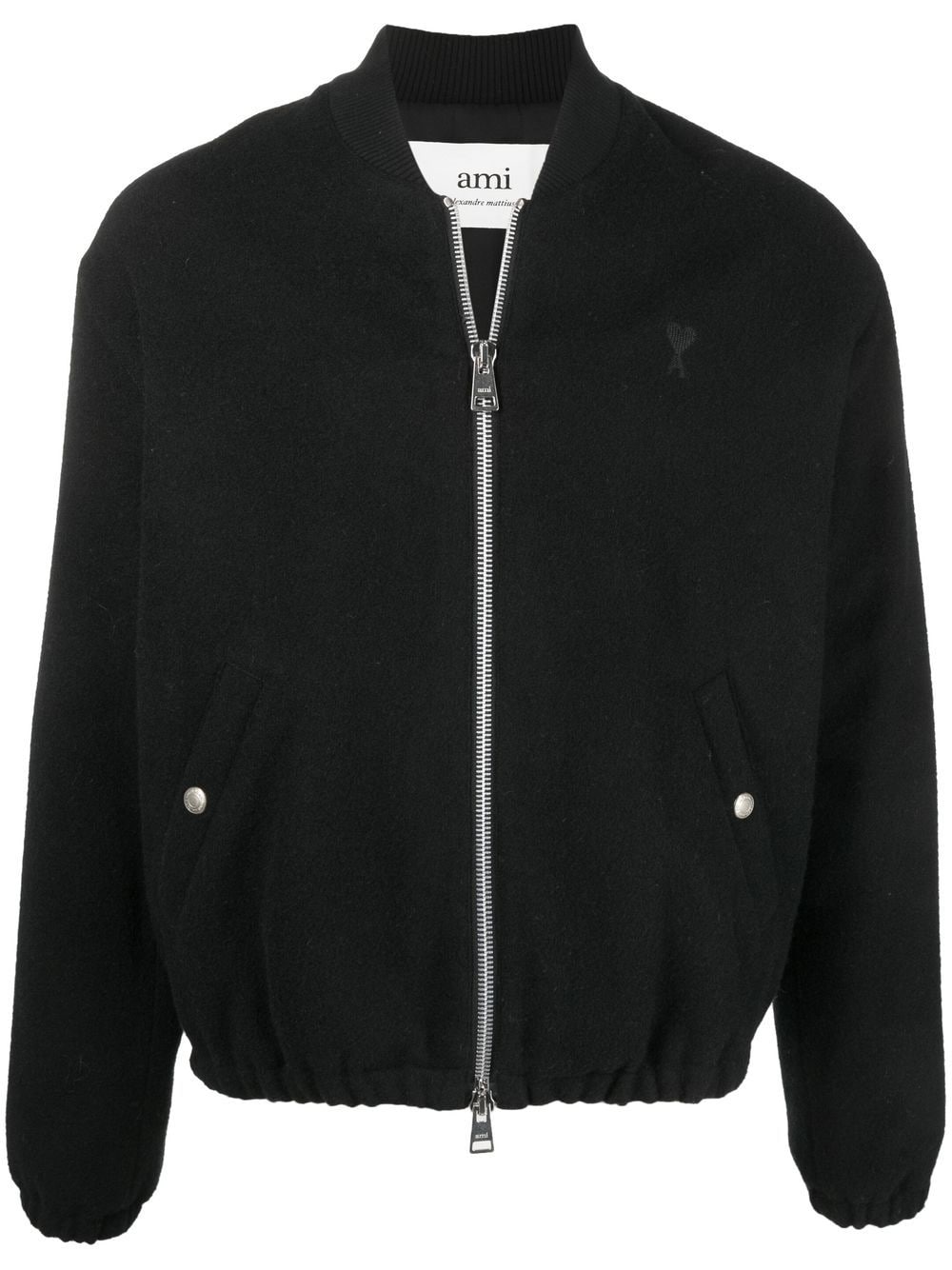 

AMI Paris Ami de Coeur bomber jacket - Black