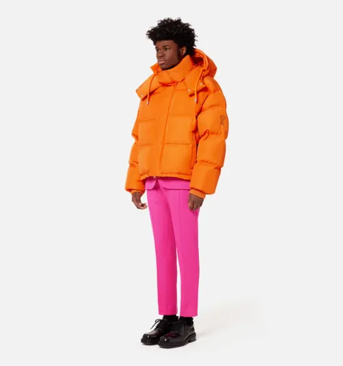 Down Jacket With Ami De Cœur Patch - AMI PARIS OFFICIAL