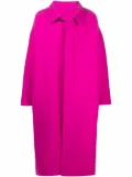 AMI Paris oversize wool single-breasted coat - Pink