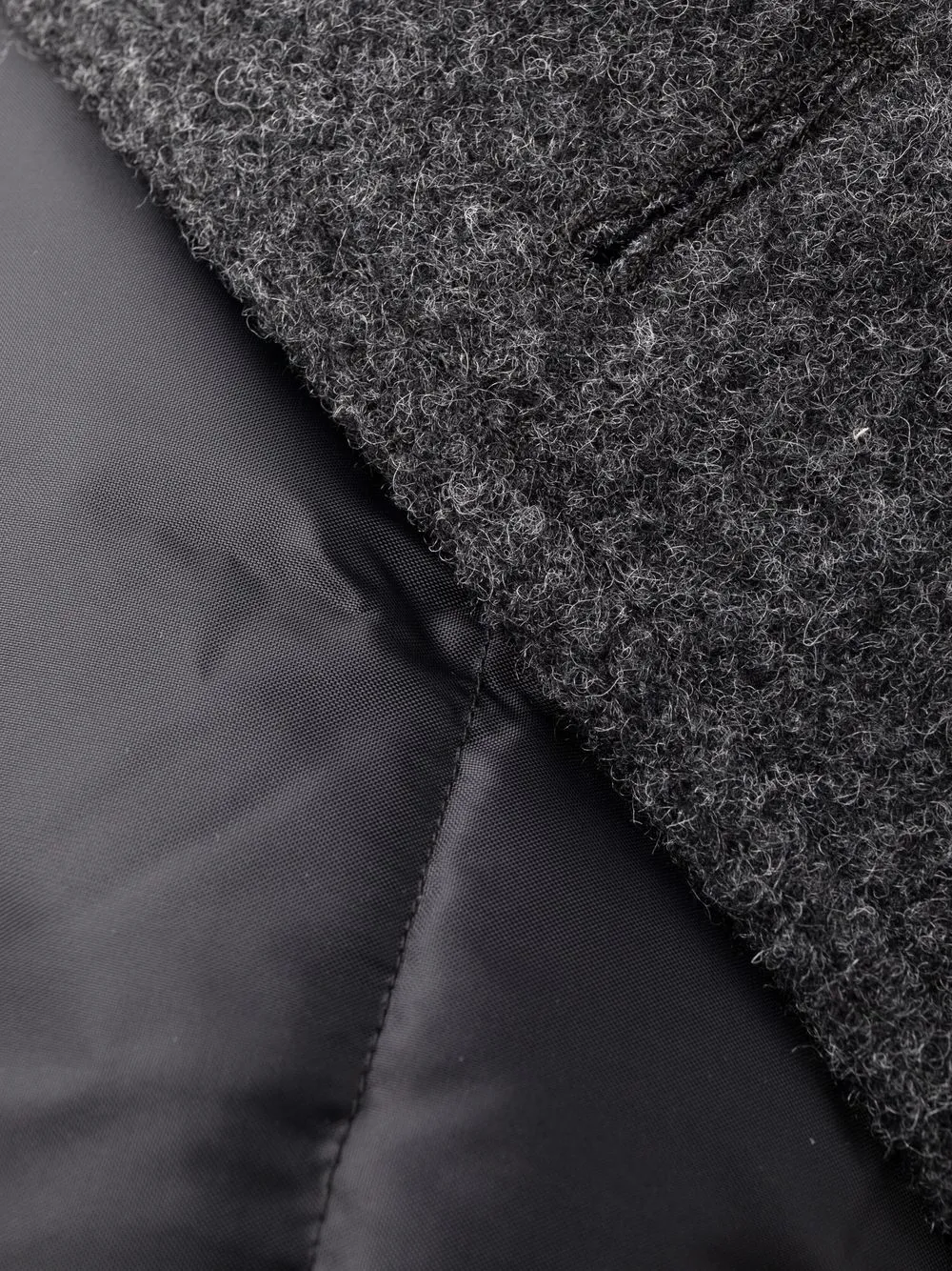 AMI Paris フーデッド シングルコート | グレー | FARFETCH JP