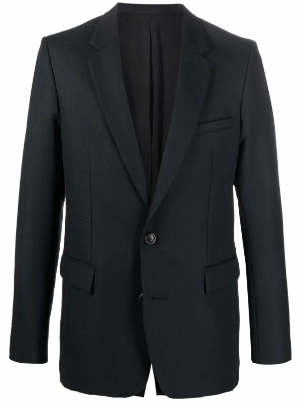 【関税込み】AMI PARIS Single-breasted wool blazer AMI Paris single-breasted Wool Blazer | Grey | FARFETCH