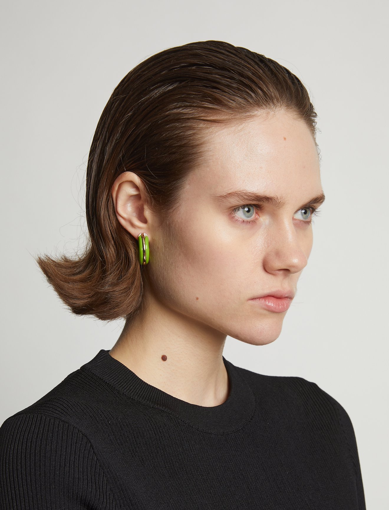 Enamel Mini Hoop Earrings #2
