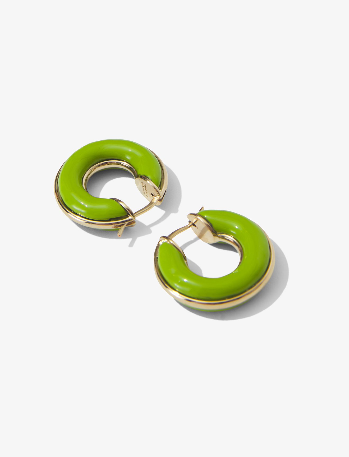 Enamel Mini Hoop Earrings