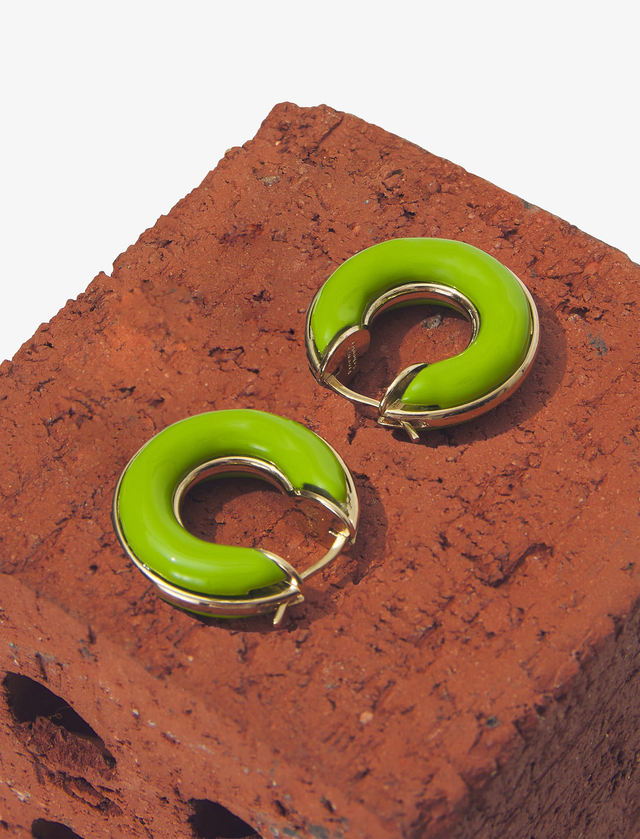 Enamel Mini Hoop Earrings #1
