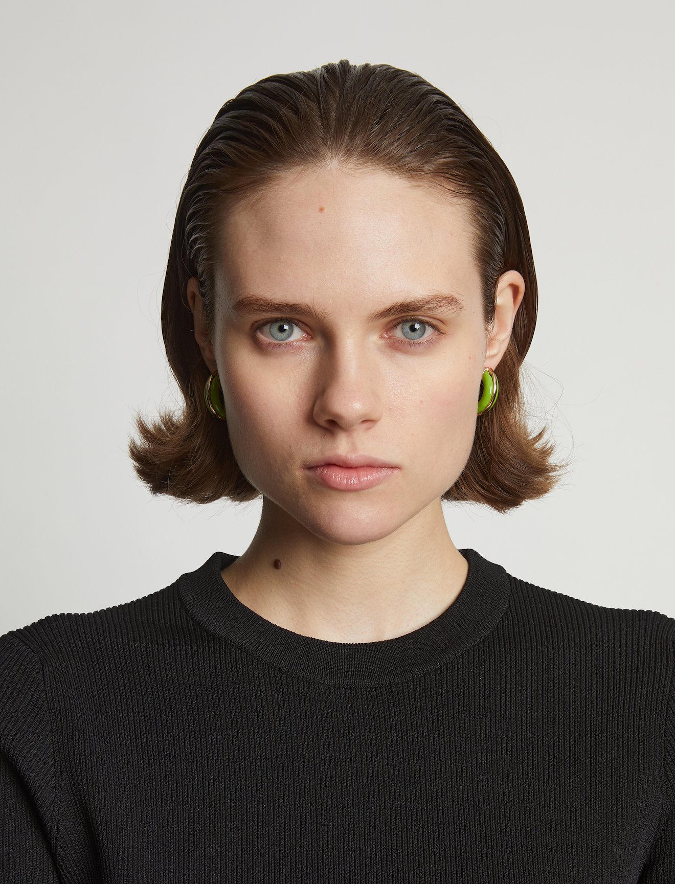 Enamel Mini Hoop Earrings #3