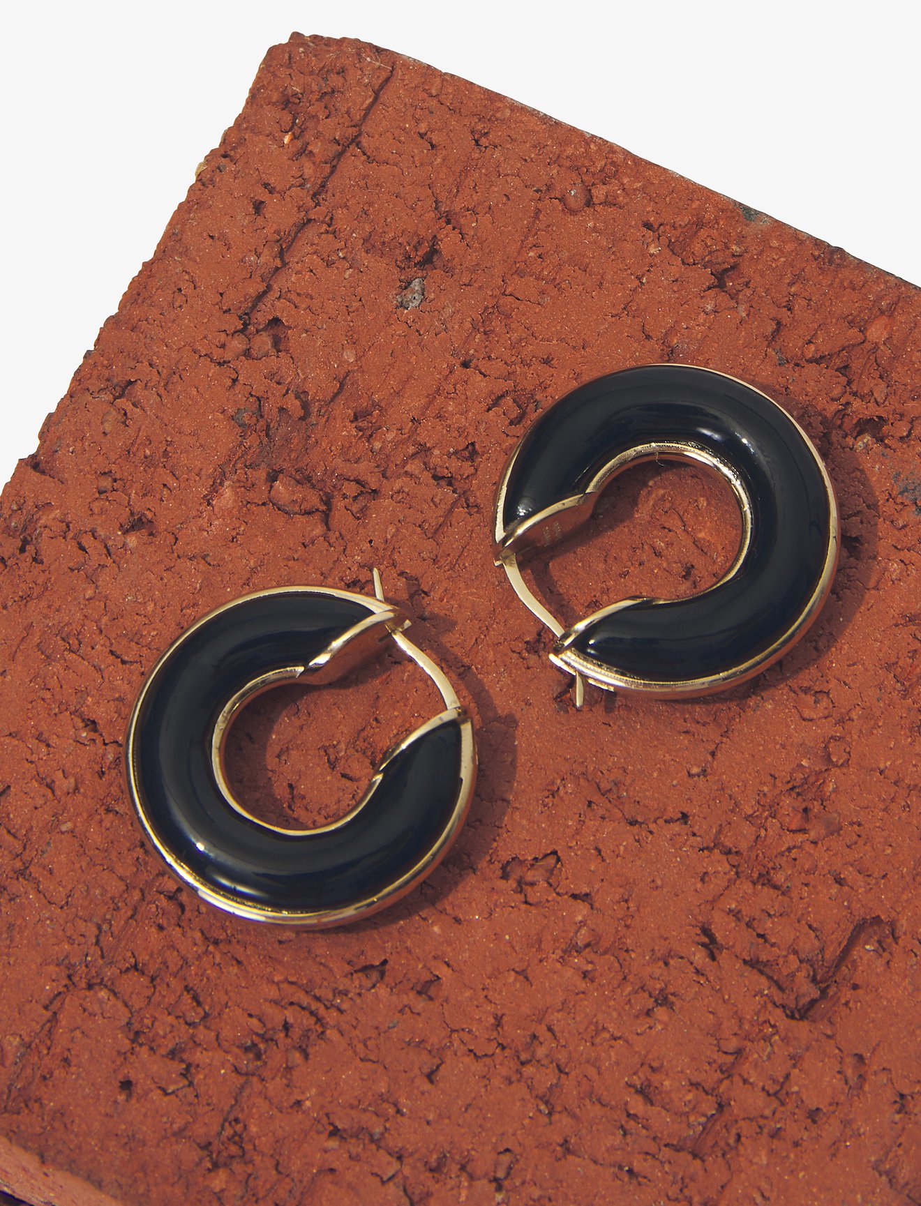 Enamel Mini Hoop Earrings #1