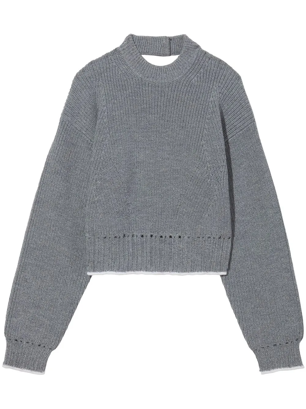 

Proenza Schouler White Label Cashfeel cut-out detail jumper - Grey