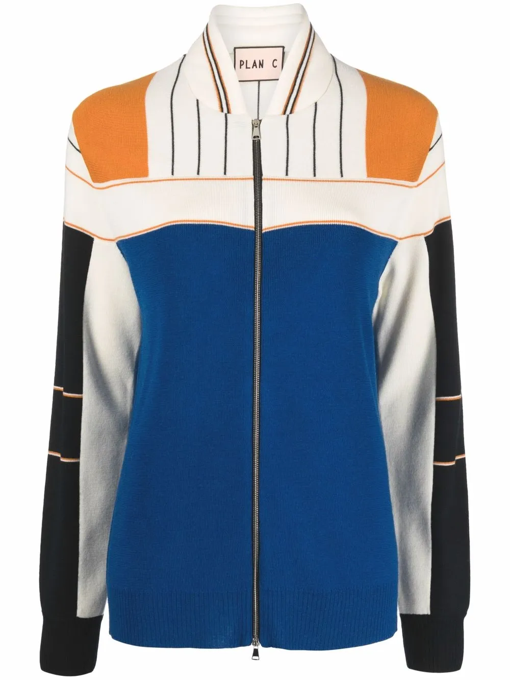 Plan C шерстяной кардиган в стиле колор-блок
