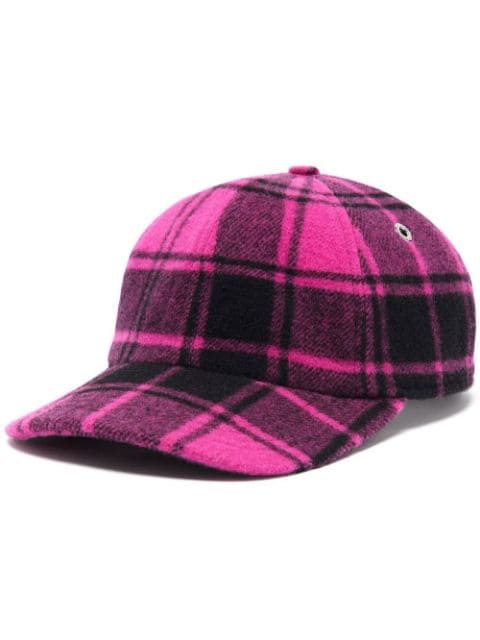 AMI Paris plaid pattern baseball cap