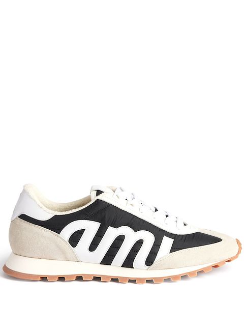 AMI Paris logo-patch panelled low-top trainers