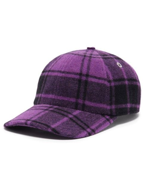 AMI Paris plaid-pattern baseball cap