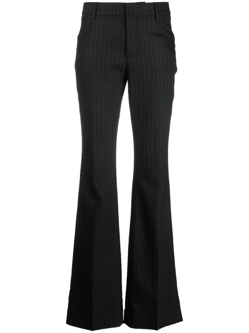 

AMI Paris pinstriped flared trousers - Black