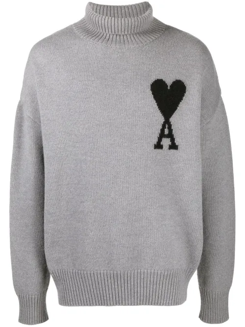 Pull Ami de Coeur à col roulé - AMI Paris - Modalova