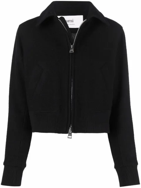 AMI Paris Gefütterte Cropped-Jacke