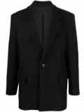 AMI Paris single-breasted blazer jacket - Black