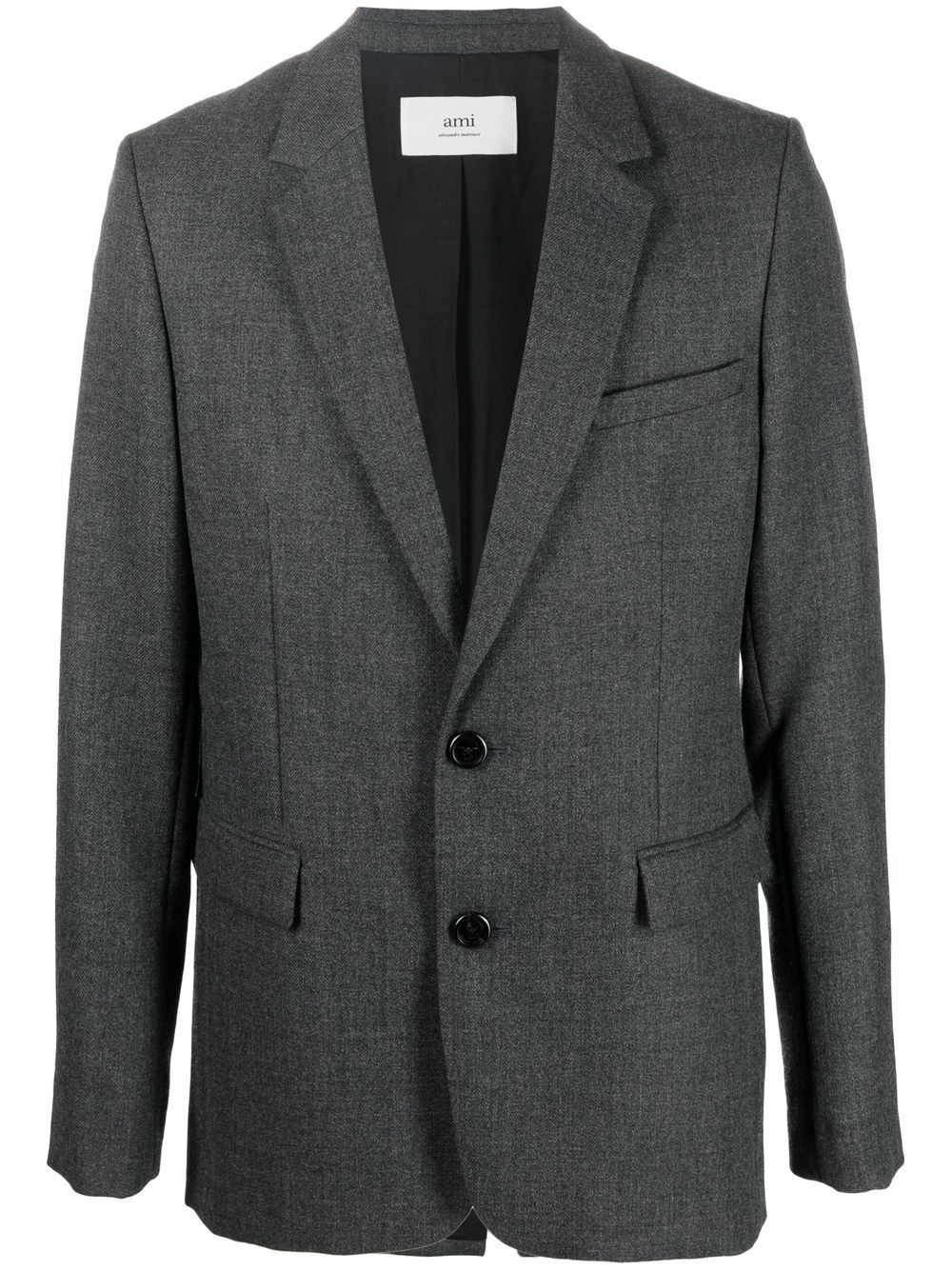 Image 1 of AMI Paris single-breasted virgin wool blazer