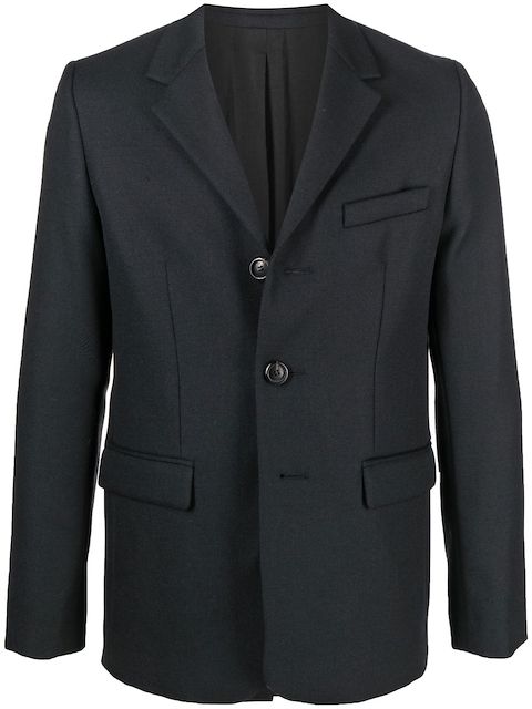 AMI Paris notched lapels single-breasted blazer