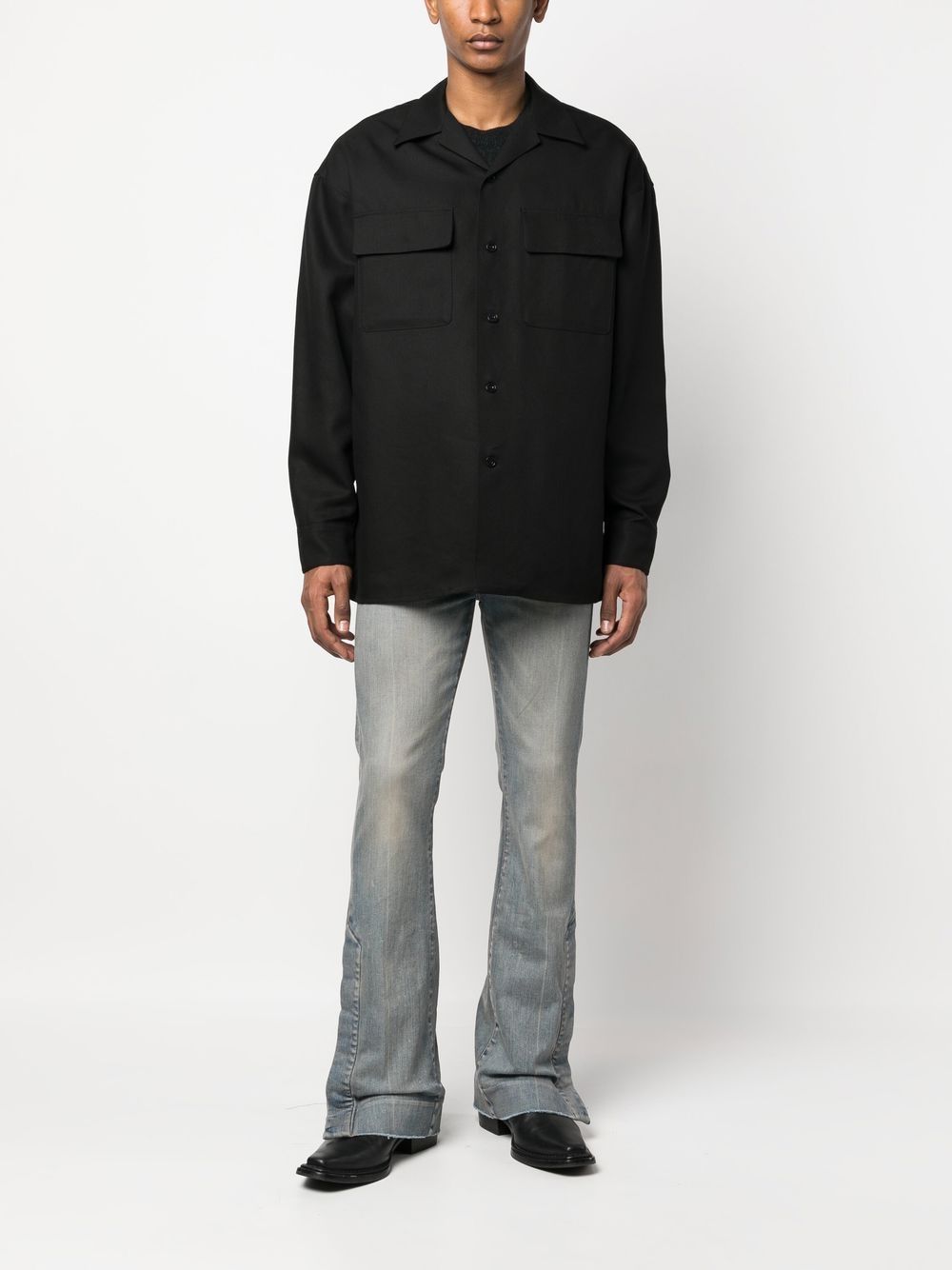 Image 2 of AMI Paris long-sleeve button-up shirt