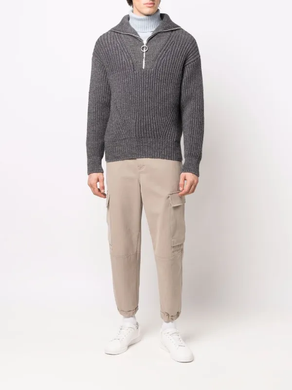 AMI Paris ハーフジップ スウェットシャツ | グレー | FARFETCH JP AMI Paris ハーフジップ スウェットシャツ | グレー | FARFETCH JP