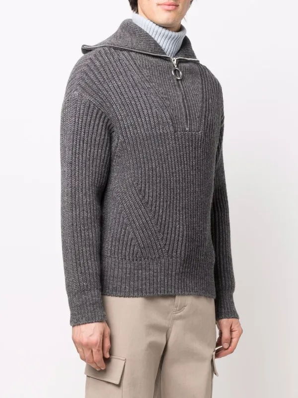 AMI Paris ハーフジップ スウェットシャツ | グレー | FARFETCH JP AMI Paris ハーフジップ スウェットシャツ | グレー | FARFETCH JP