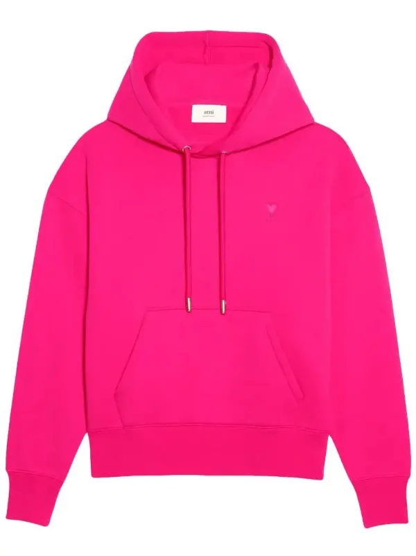 AMI PARIS パーカー ピンク AMI Paris Ami De Coeur Monogram Hoodie | Pink | FARFETCH