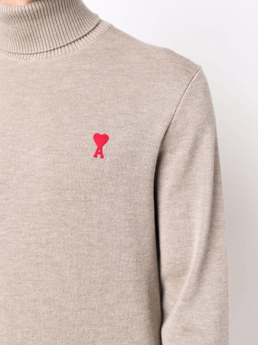 AMI Paris Ami De Coeur roll-neck Jumper 