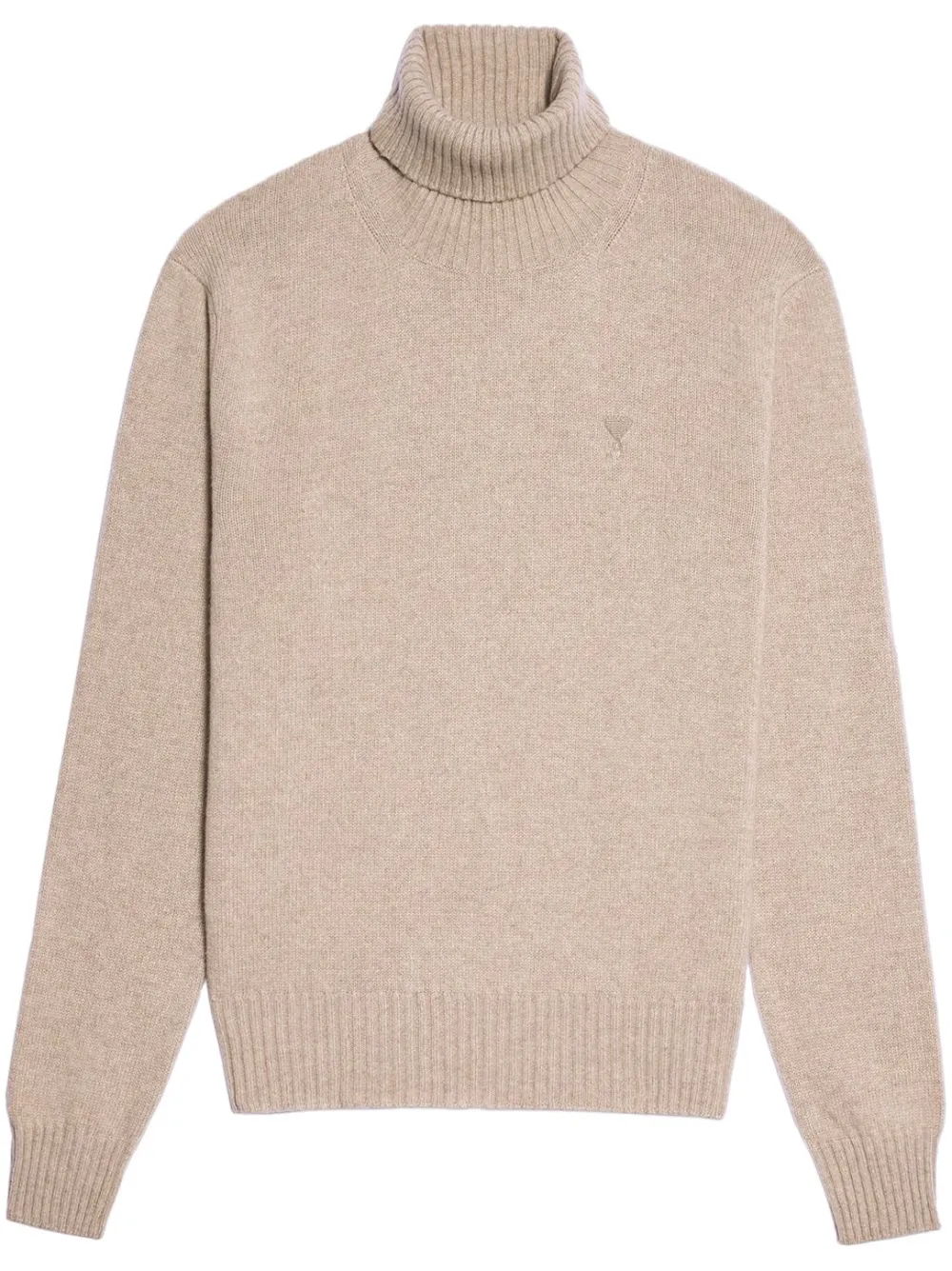 AMI Paris Ami de Coeur Kaschmirpullover - Nude