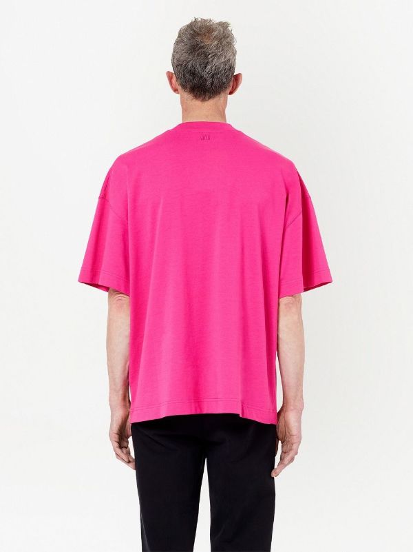 Cotton Bright Pink Oversized T-Shirt