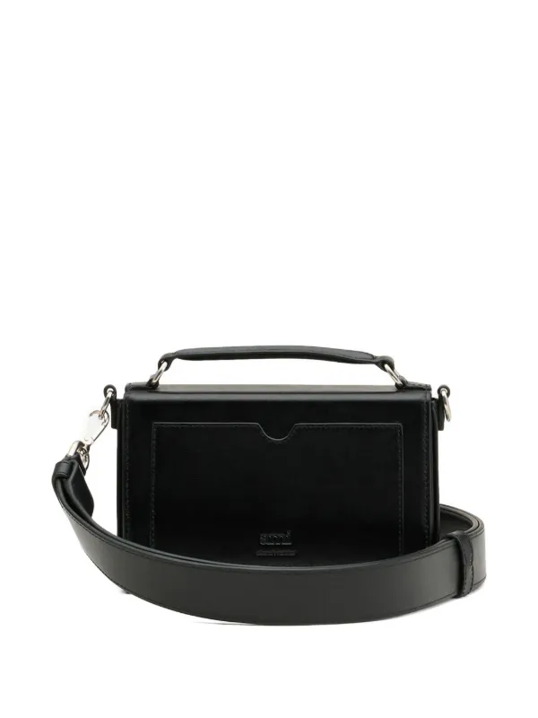 AMI Paris Lunch Box Messenger Bag | Black | FARFETCH JO