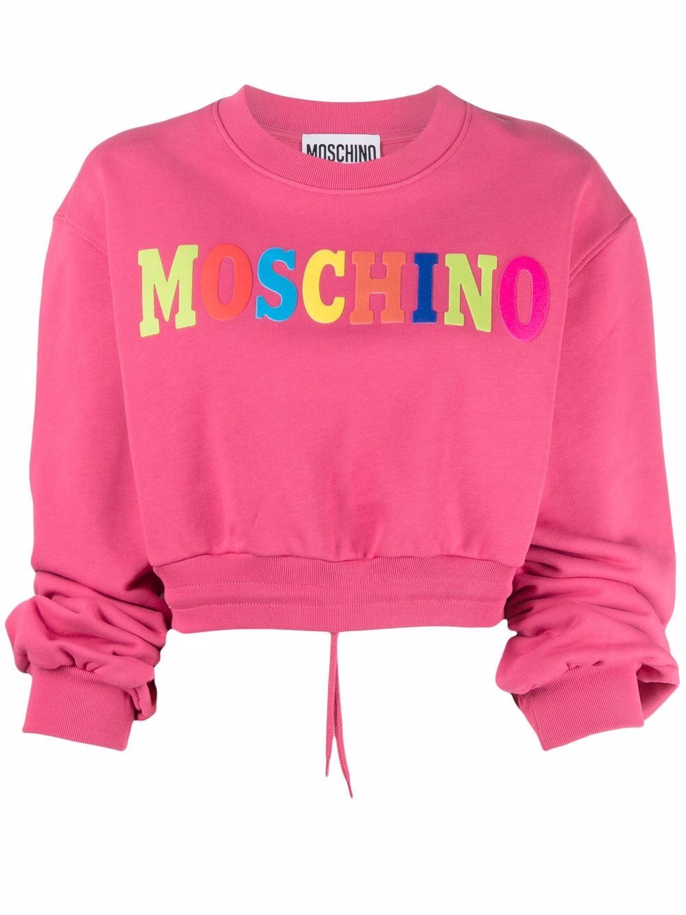 

Moschino sudadera con logo estampado - Rosado