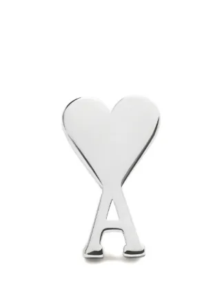 Ami Paris（アミパリス）ピアス　シルバー AMI Paris AMI DE COEUR ピアス | シルバートーン | FARFETCH JP