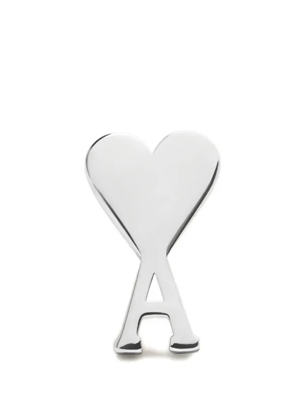 AMI Paris AMI DE COEUR ピアス | シルバートーン | FARFETCH JP