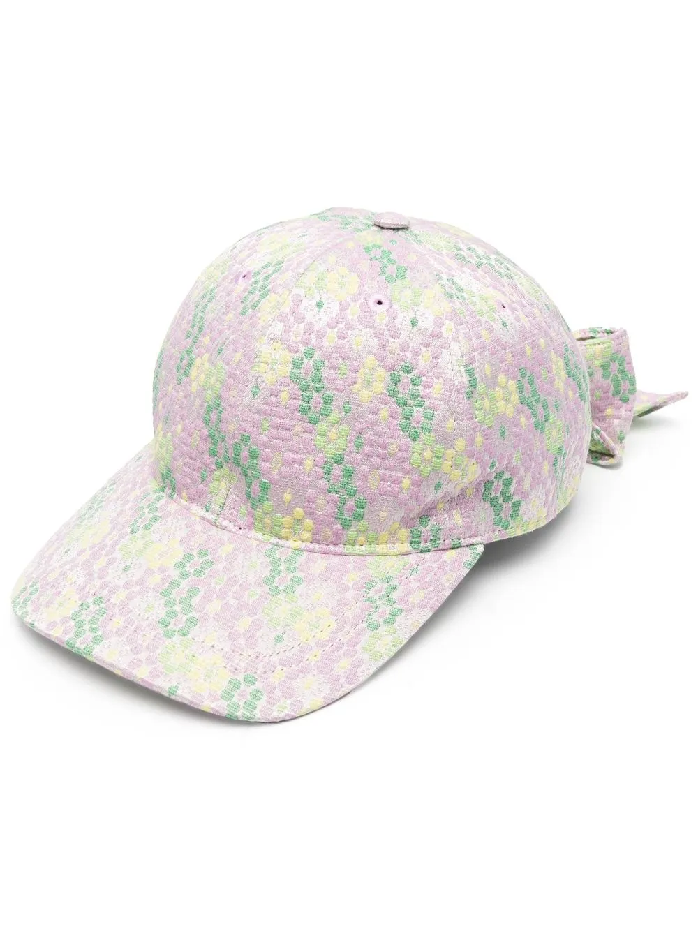 

Henrik Vibskov floral-jacquard bow cap - Purple