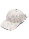 Henrik Vibskov floral-jacquard bow cap - Purple