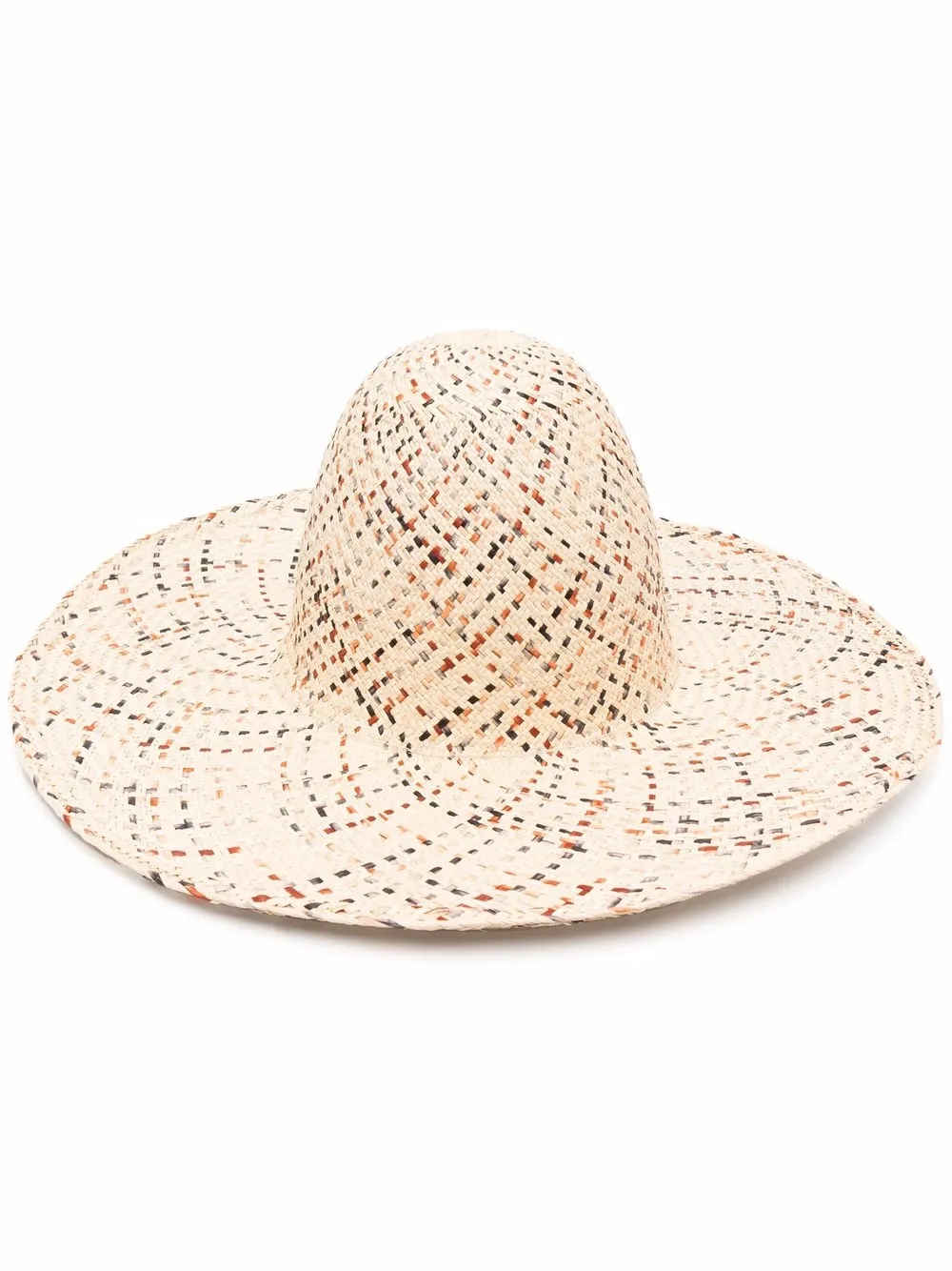

Henrik Vibskov sombrero de verano de mimbre entretejido - Neutro