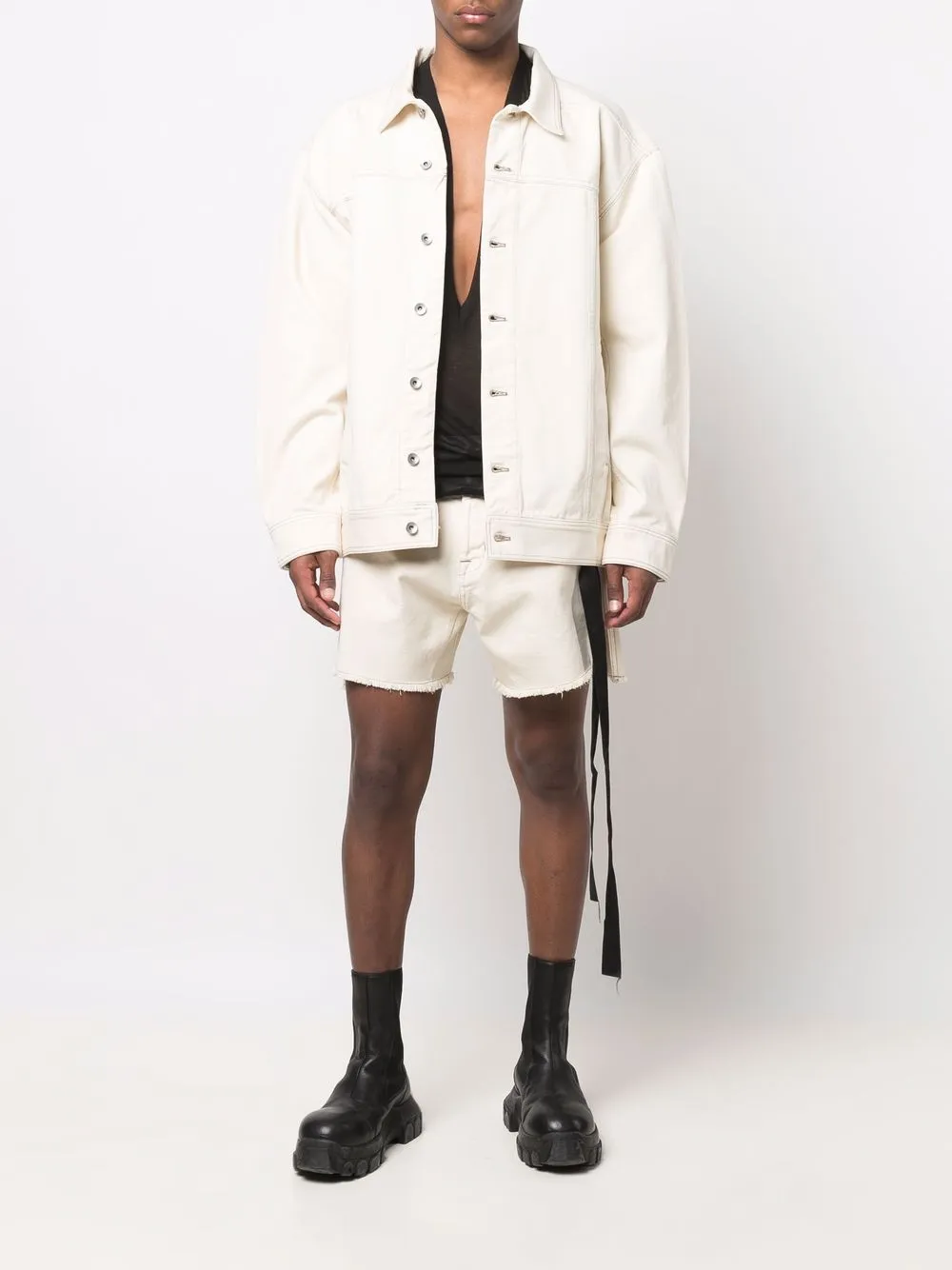Rick Owens Denim shorts - Beige