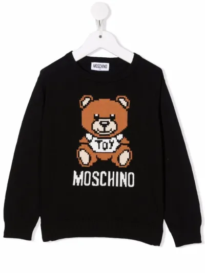 moschino logo jumper