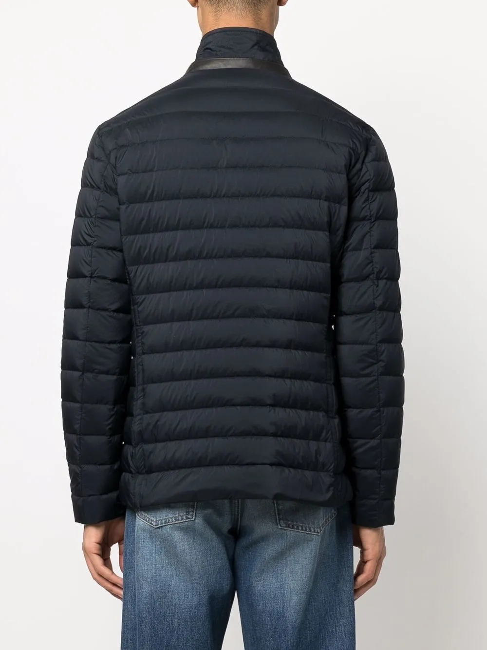 Moorer Button-up jack Blauw