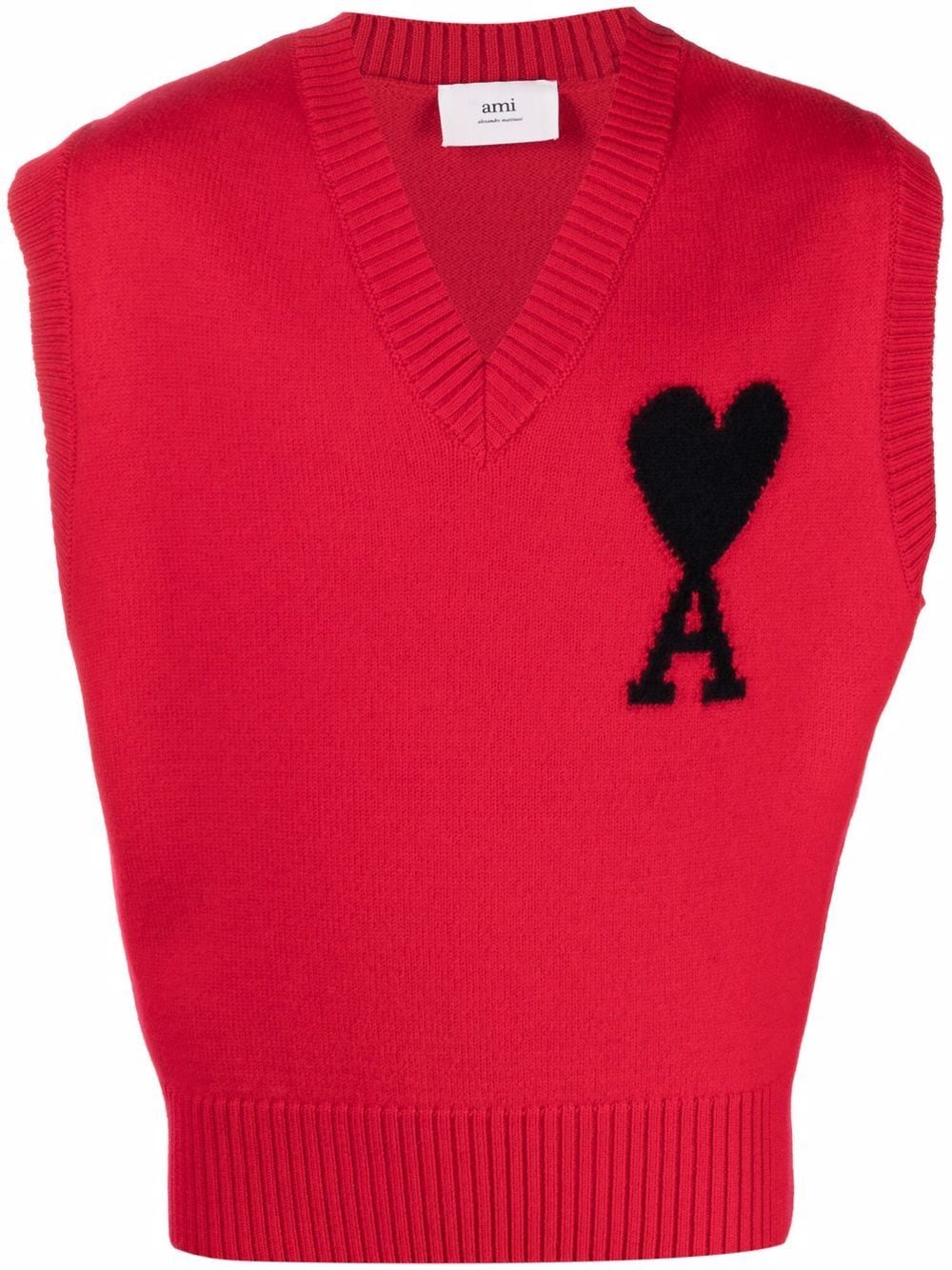 AMI ALEXANDRE MATTIUSSI AMI DE COEUR KNITTED waistcoat