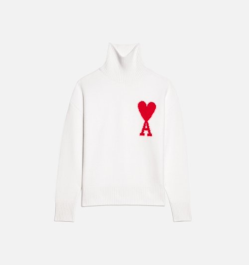 Pull Col Cheminée Ami De Coeur - AMI PARIS OFFICIAL