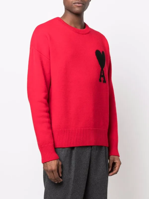 AMI Paris Ami De Coeur セーター | レッド | FARFETCH JP