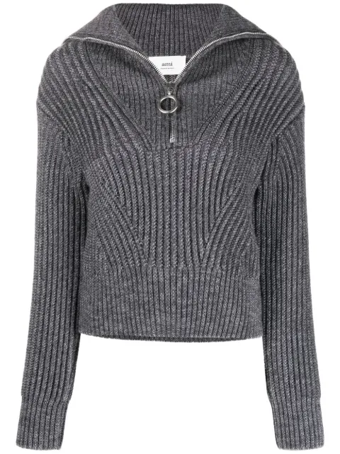 AMI Paris knitted virgin wool jumper