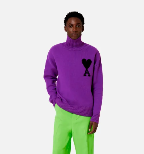 Ami De Coeur Funnel Neck Sweater - AMI 