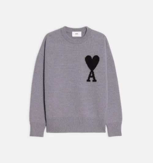 Ami De Coeur Crewneck Sweater - AMI PARIS OFFICIAL