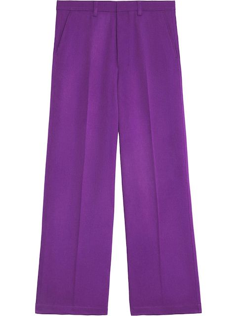 AMI Paris wide-leg tailored trousers
