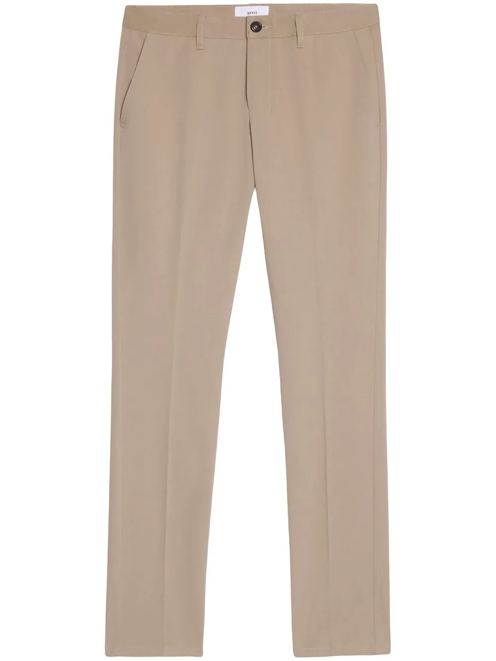 

AMI Paris mid-rise straight-leg trousers - Neutrals