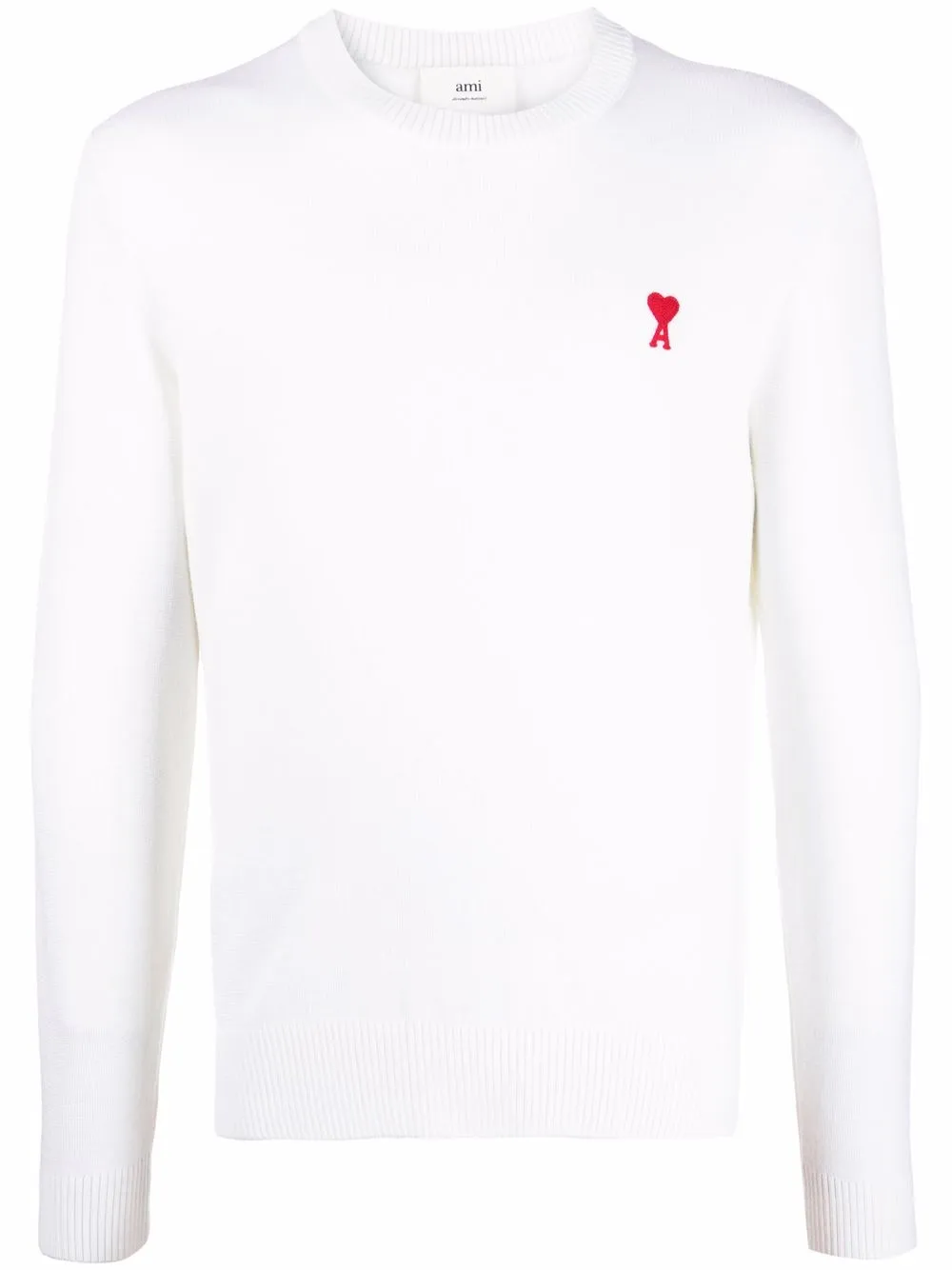 

AMI Paris Ami de Coeur merino wool jumper - White