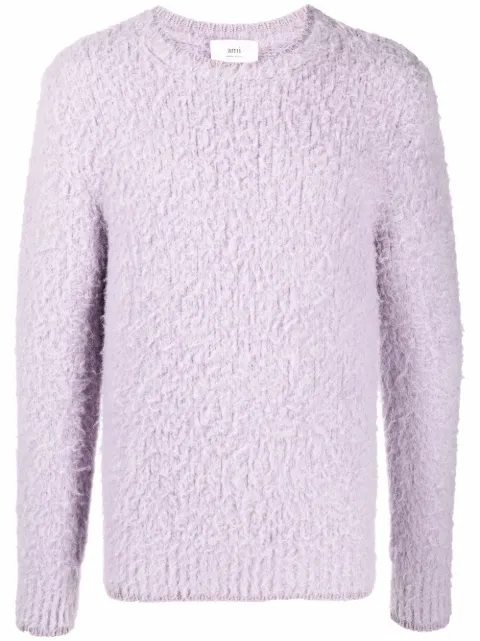 AMI Paris long-sleeved crew-neck jumper