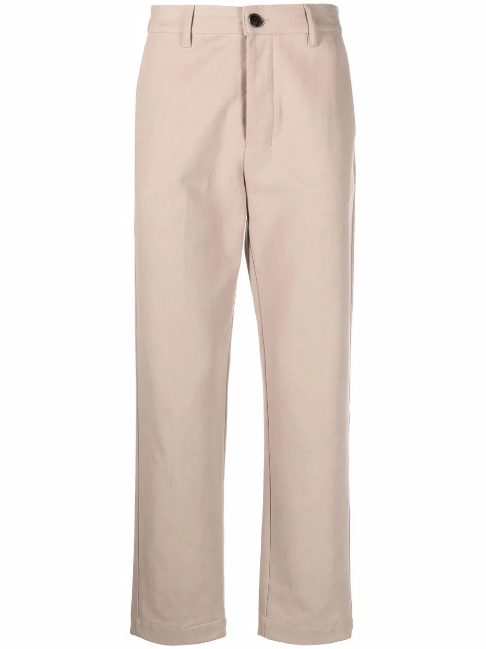 

AMI Paris straight-leg cotton trousers - Neutrals